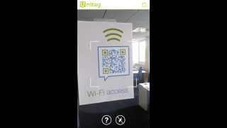 QR Code Scanner by Unitag Android demo video [upl. by Dunston]