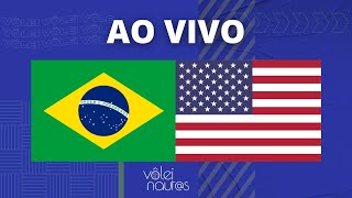 BRASIL 3 X 1 ESTADOS UNIDOS  Vôlei Feminino  Liga das Nações VNL AO VIVO [upl. by Ahearn910]