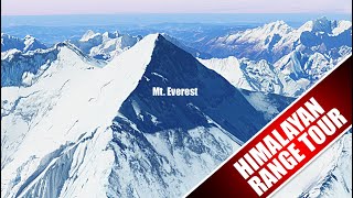 Aerial view of The Great Himalayas range virtual Fly over Himalayas [upl. by Jarad613]