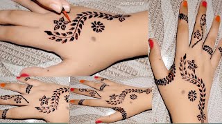 Simple mehndi designback hand mehndi designtrending mehndi designmehndi ka designeasy mehndi [upl. by Clardy]