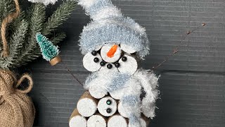 Wine Cork Snowman DIY [upl. by Inar]