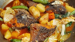 Pocherong Tilapia  Pocherong Isda Recipe  Fish Potchero  Lutong Pinoy  Mhans Kitchen Atbp [upl. by Lat]