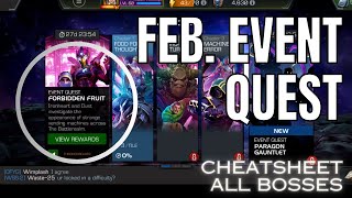 MCOC February Event Quest guide quotcheatsheetquot  All bosses  Thronebreaker  Sand IronHeart [upl. by Aspasia]