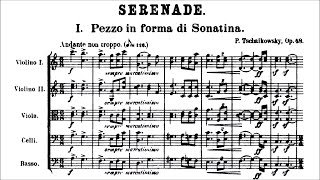 Tchaikovsky  Serenade for Strings Op 48 Score [upl. by Stucker]