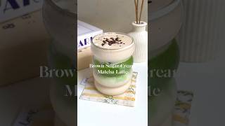 Brown Sugar Cream Matcha Latte matcha matchalatte homecafe matcharecipe [upl. by Cheney]