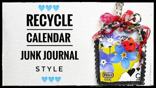 Recycling Calendar  Junk Journal Style [upl. by Almira]