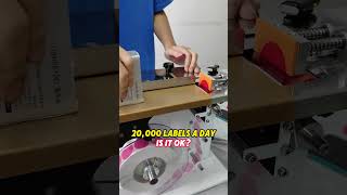 20000 labels a dayIs it ok smallbusiness labelingmachine factory labelling box labeling [upl. by Aikyt564]