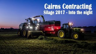 Cairns Contracting Silage 2017  Into the Night [upl. by Neleb]