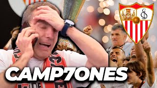 ❤ SORIA LLORA con su SEVILLA CAMPEÓN [upl. by Latif88]