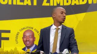 Ostallos Siziba Speaks At CCC Presser [upl. by Nahbois1]