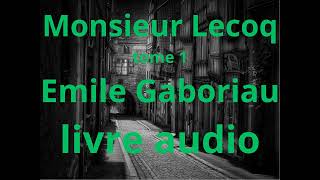 Monsieur Lecoq tome 1 de Emile Gaboriau livre audio gratuit en français roman libre art [upl. by Ertemed218]