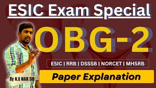 OBG  Important MCQs Explanation  2  ESIC Exam Special staffnurse ESIC rrb nidhya [upl. by Ardnod]