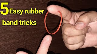 5 VISUAL Rubber Band Tricks Anyone Can Do  Revealed [upl. by Orian]