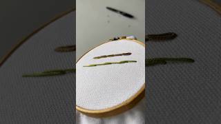 ASMR  Stem Stitch  Basic Embroidery  Hand Embroidery Tutorial  Beginner Embroidery shorts [upl. by Afira]