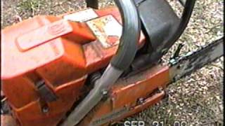 HUSQVARNA 372 XP CHAINSAW IMPULSE LINE REPAIR AND START [upl. by Peltier]