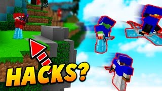 KNOCKBACK KILLING SPREE  Minecraft YOUTUBER BED WARS HACKS [upl. by Haimirej172]