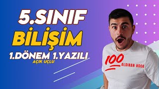 5 Sınıf Bilişim Teknolojileri 1 Dönem 1 Yazılı Soruları ve Çözümü Yeni � Çıkabilir 😊2024 [upl. by Athey]