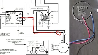 Air Handler Wiring for Beginners Fan Relays amp PSC motors [upl. by Inaflahk]