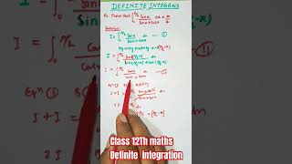 DEFINITE INTEGRATION SHORTCUTClass 12 Maths Definite Integration Tipscbse iitjee integration [upl. by Hceicjow]