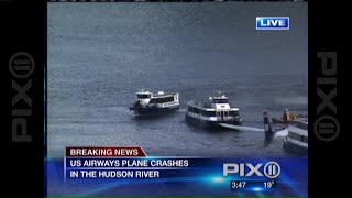 First report on Miracle on Hudson landing in Hudson River [upl. by Pancho]