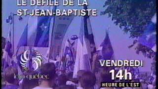 Publicité  SRC  La Fête Nationale StJean Baptiste 1994 [upl. by Vivica]