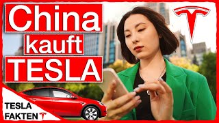 TESLA GROSSE NACHFRAGE IN CHINA TSLA Tesla Elektroautos [upl. by Nitfa]