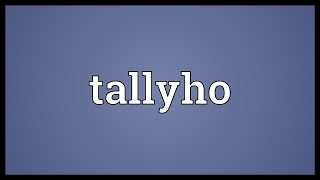 Tallyho Meaning [upl. by Florrie]