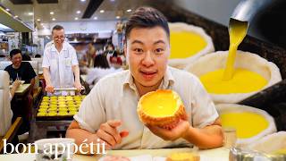 We Tried Hong Kong’s 1 Egg Tart Spot  Street Eats  Bon Appétit [upl. by Eednim]