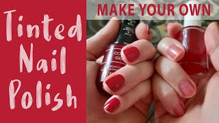 How to make your own tinted nail polish jelly nail polish [upl. by Magill]