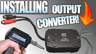 How To INSTALL a Line Output Converter w Stock Radio amp Speakers 4 Aftermarket SUB AMP Installation [upl. by Hadrian]