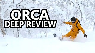 Lib Tech Orca DEEP Powder Snowboard Review [upl. by Llevron]