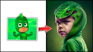 This is unbelievable This is what PJ Masks characters look like in REAL LIFE [upl. by Liggett]