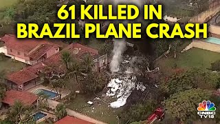 Tragic Plane Crash Near São PauloNo Survivors After Plane Carrying 61 People Crashes In Brazil N18G [upl. by Yesnik]