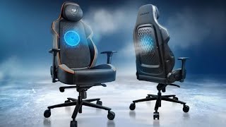 Cougar introduces NxSys Aero gaming chair with a 200mm RGB fan for cool airflow [upl. by Kahn788]