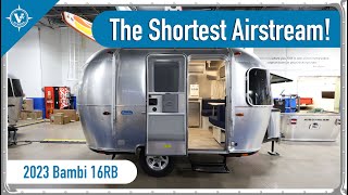 This Can Sleep 4 PEOPLE  2023 Airstream Bambi 16RB [upl. by Adav]