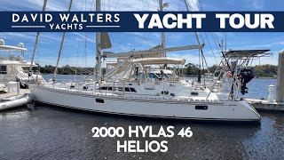 2000 Hylas 46  HELIOS  The perfect couples cruiser  Walkthrough amp Video Tour [upl. by Asereht]