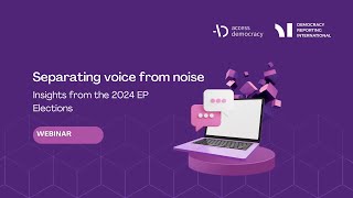 Separating Voice from Noise  Insights from the 2024 European Elections  DRI [upl. by Valeria29]