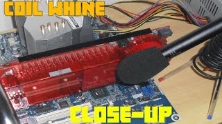 GPU COIL WHINE  Close Up Audio Extreme GTX 480 [upl. by Erinn918]