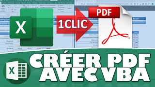 COMMENT TRANSFORMER UNE FEUILLE DE CALCUL EN PDF EN 1 CLIC AVEC VBA SUR EXCEL  excel2pdf [upl. by Anastasia]