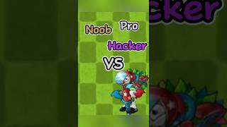 PVZ Fusion  Noob vs Pro vs Hacker Pogo Jester Zombie pvz memes shorts [upl. by Lalat601]