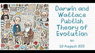 Today in History 20 August 1858  Darwin and Wallace Publish Theory of Evolution [upl. by Fronnia]