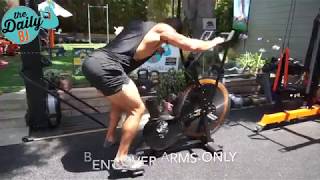 AirDyne X Fan Bike Exercise Variations  BJ Gaddour [upl. by Atonsah]