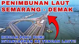 KONDISI PENIMBUNAN LAUT SEMARANG  DEMAK‼️Ribuan Paku Bumi Semakin Mengarah Ke Tengah Laut [upl. by Yesak]