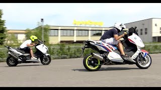 TEST TMAX 530 Vs BMW C600 SPORT MOSCATELLI STEP 4 [upl. by Sreip]