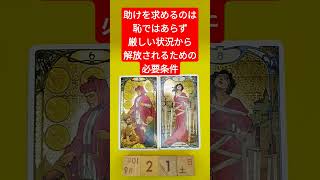 おみくじ的タロット占い「助けを求めるのは酷であらず、厳しい状況から解放されるための必要条件」 [upl. by Kingdon]