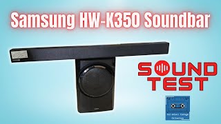 Samsung HWK350 Soundbar Sound Test [upl. by Zolnay]