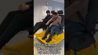 Crash Simulation 7 kmh 45 mph by MrTraffiQ For educational purposes only [upl. by Akihsal]