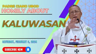 Fr Ciano Homily about KALUWASAN  0232024 [upl. by Dnomso566]