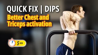 How to Do Dips Like a Gymnast  Correct Form for Better Chest amp Triceps Activation [upl. by Analise666]