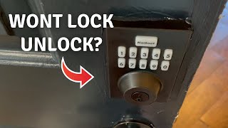 Kwikset Lock No Longer Locking or Unlocking Door Fixed [upl. by Goodyear]